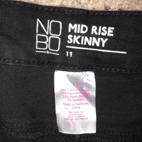 COPY - Nobo mid rise skinny black jeans distressed size 11 NWTs - Picture 9 of 11